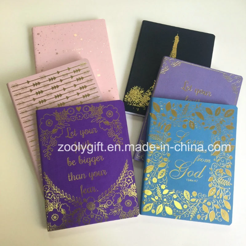 Customize Color PU Leather Cover Agenda Diary Organizer Notebook with Embossed Logo Moleskine Notebook
