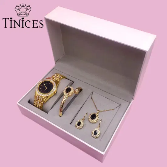 2023tinices Latest Popular Watch Bracelet Jewelry Gift Box Set Women′ S Watch, Quartz Watch, Luxury Watch, Copper Jewelry, Holiday Gift Box Set